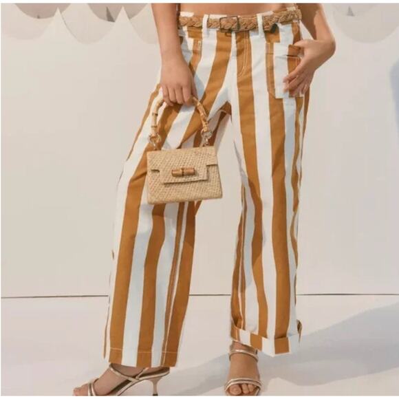 NEW UO BDG Joey Striped Straight Leg Pants Womens Size 26 - Picture 1 of 8